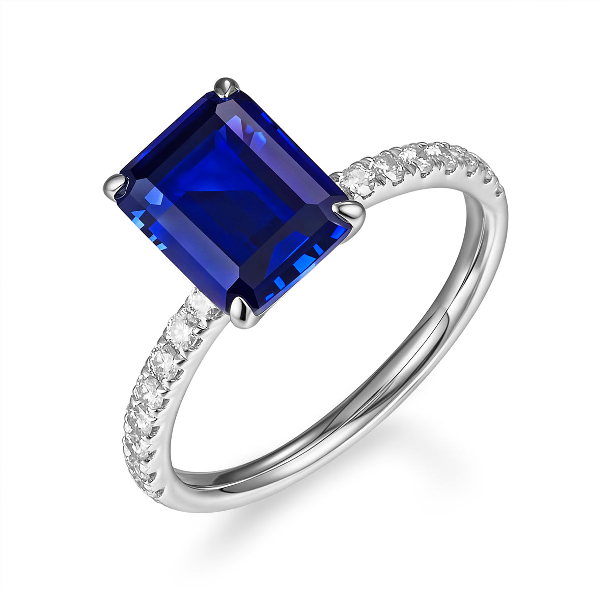 祖母綠形鑲寶石戒指 - D-Only