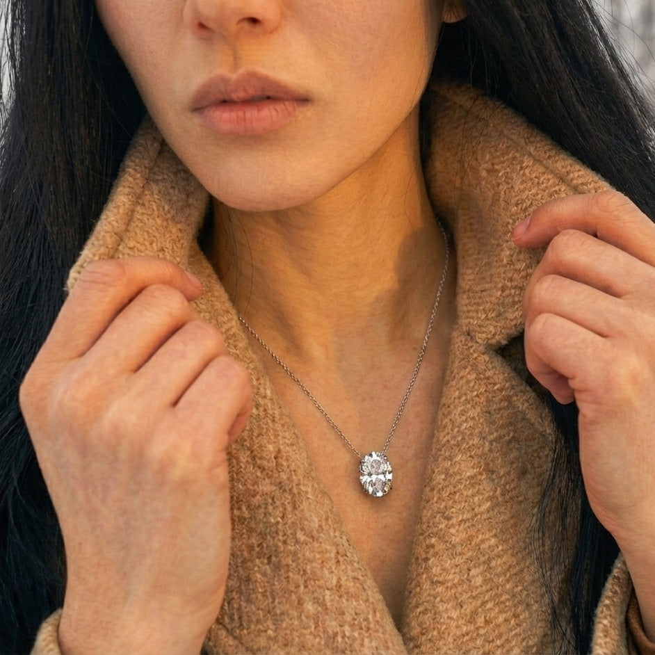 培育鑽石吊墜及頸鍊