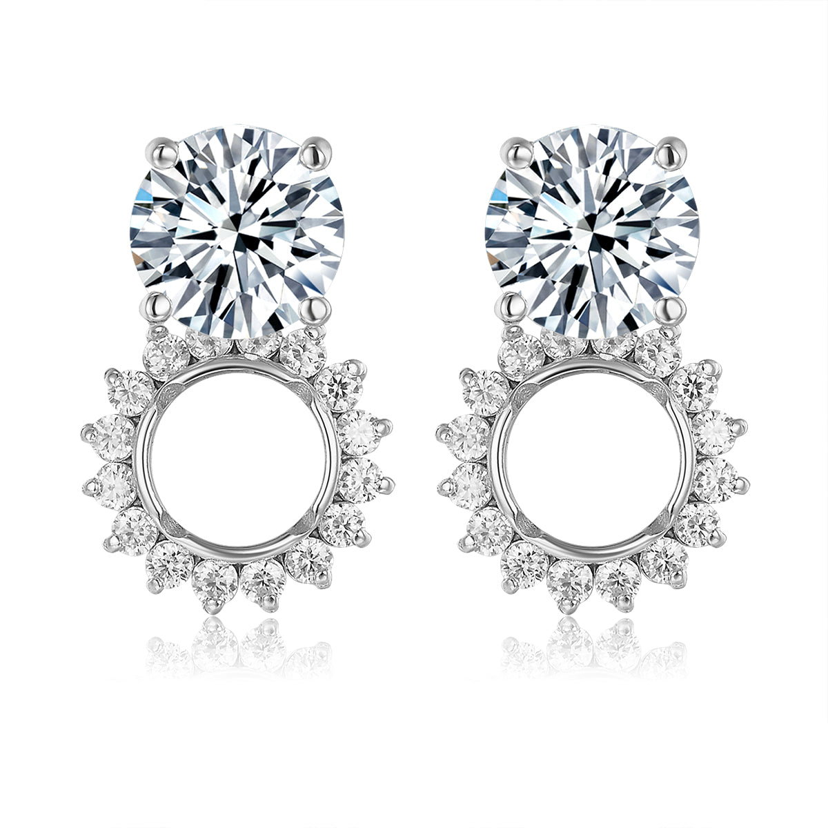 三戴日光光環培育鑽石耳環 - D-Only