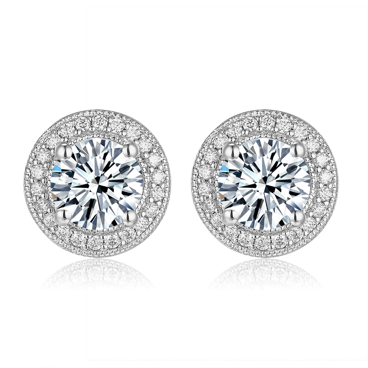 三戴復古光環培育鑽石耳環 - D-Only