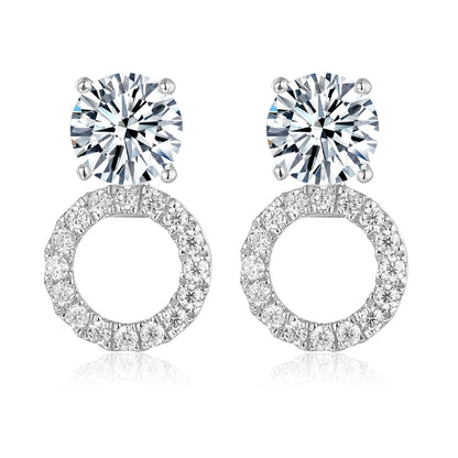 三戴光環培育鑽石耳環 - D-Only