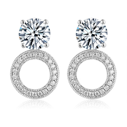 三戴復古光環培育鑽石耳環 - D-Only