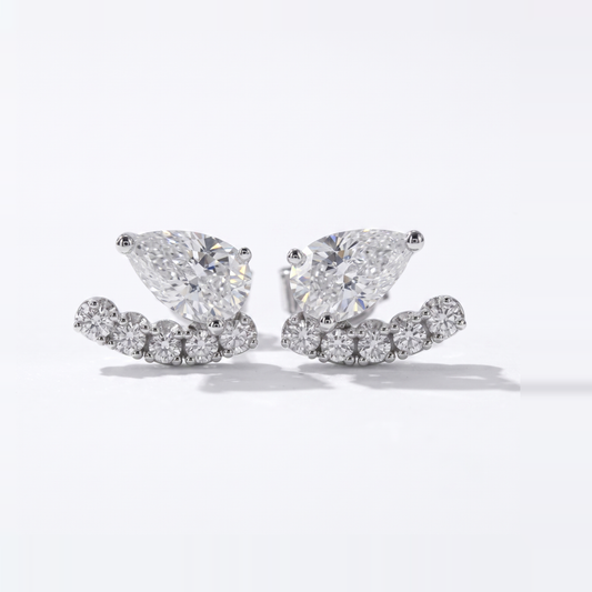 Pear-Shaped 10+Love Earrings