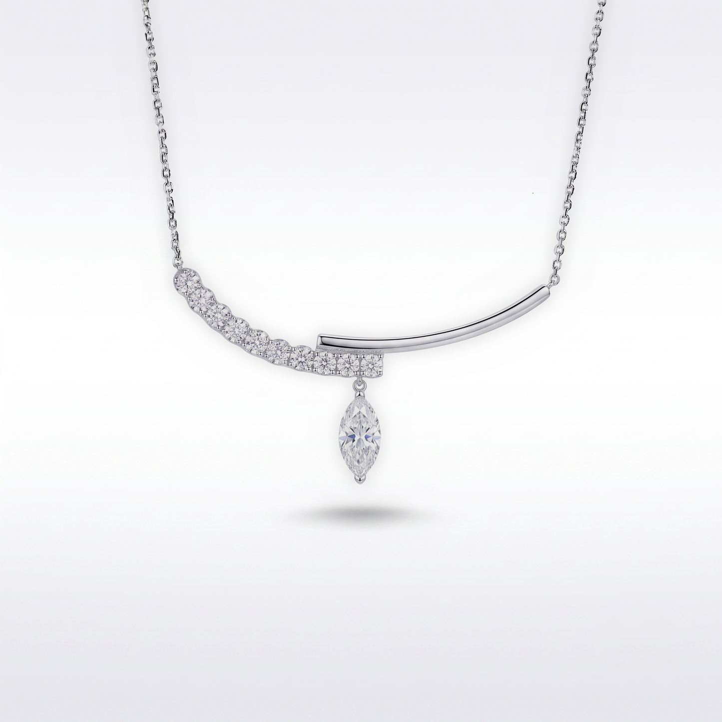 Marquise-Shaped 10+Love Necklace