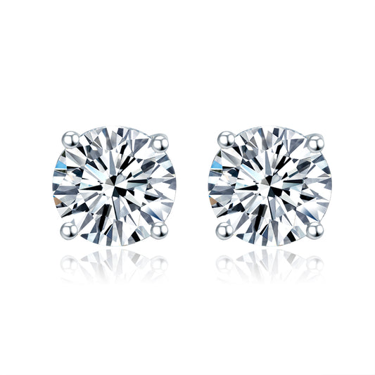 四爪培育鑽石耳環 - D-Only