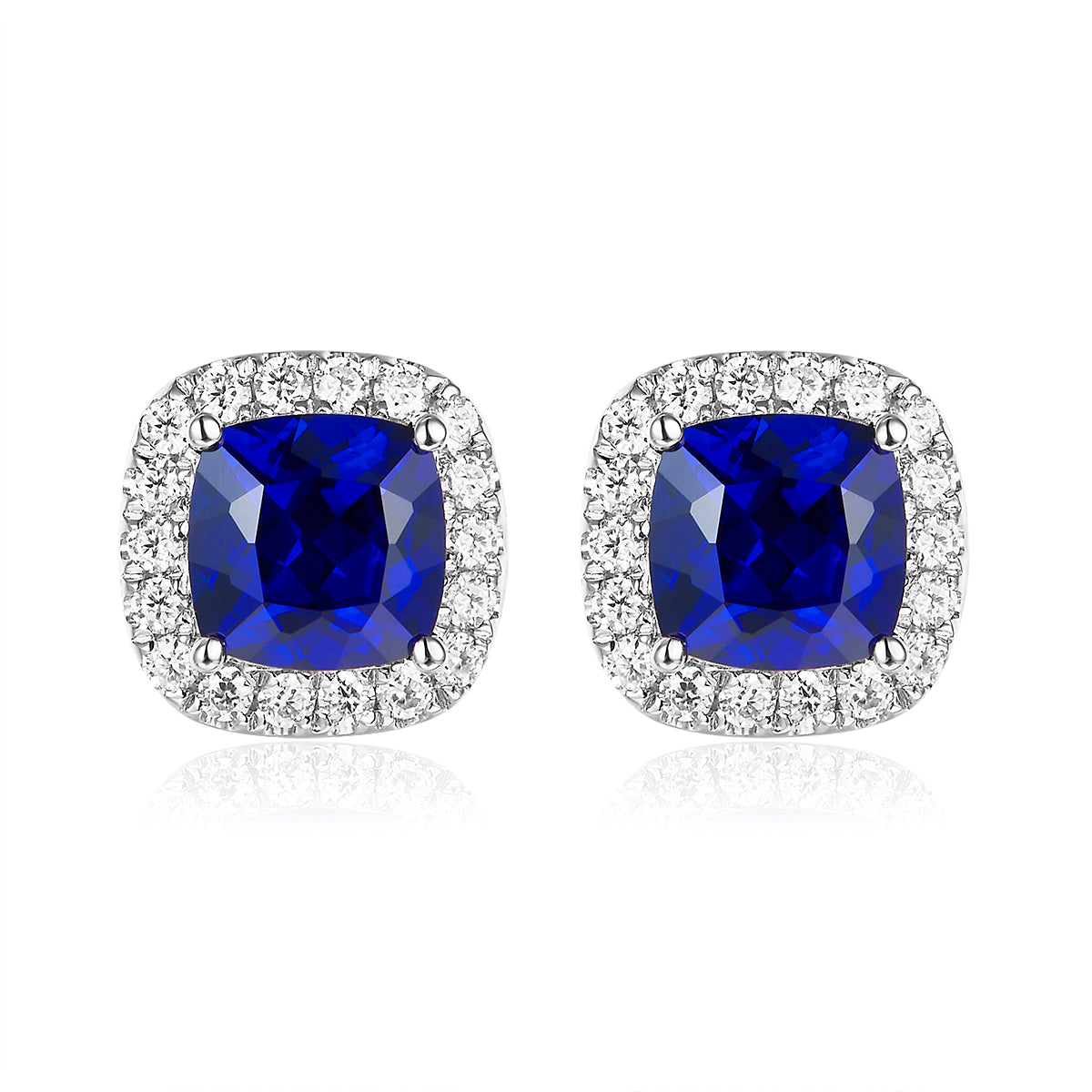 枕形光環寶石耳環 - D-Only