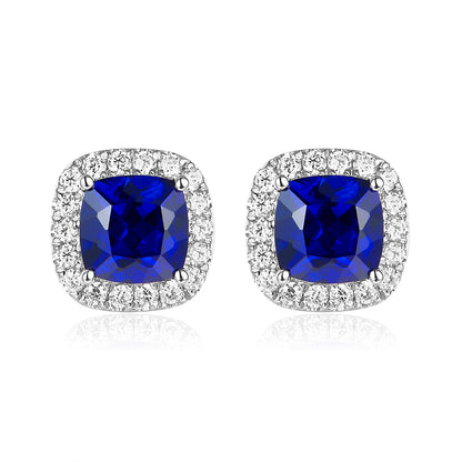 枕形光環寶石耳環 - D-Only