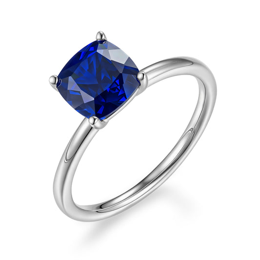 枕形單顆寶石戒指 - D-Only