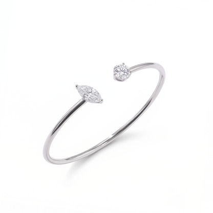 Marquise-Shaped Toi Et Moi Bracelet