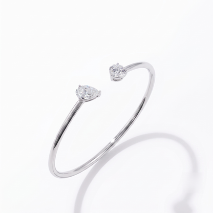 Pear-Shaped Toi Et Moi Bracelet