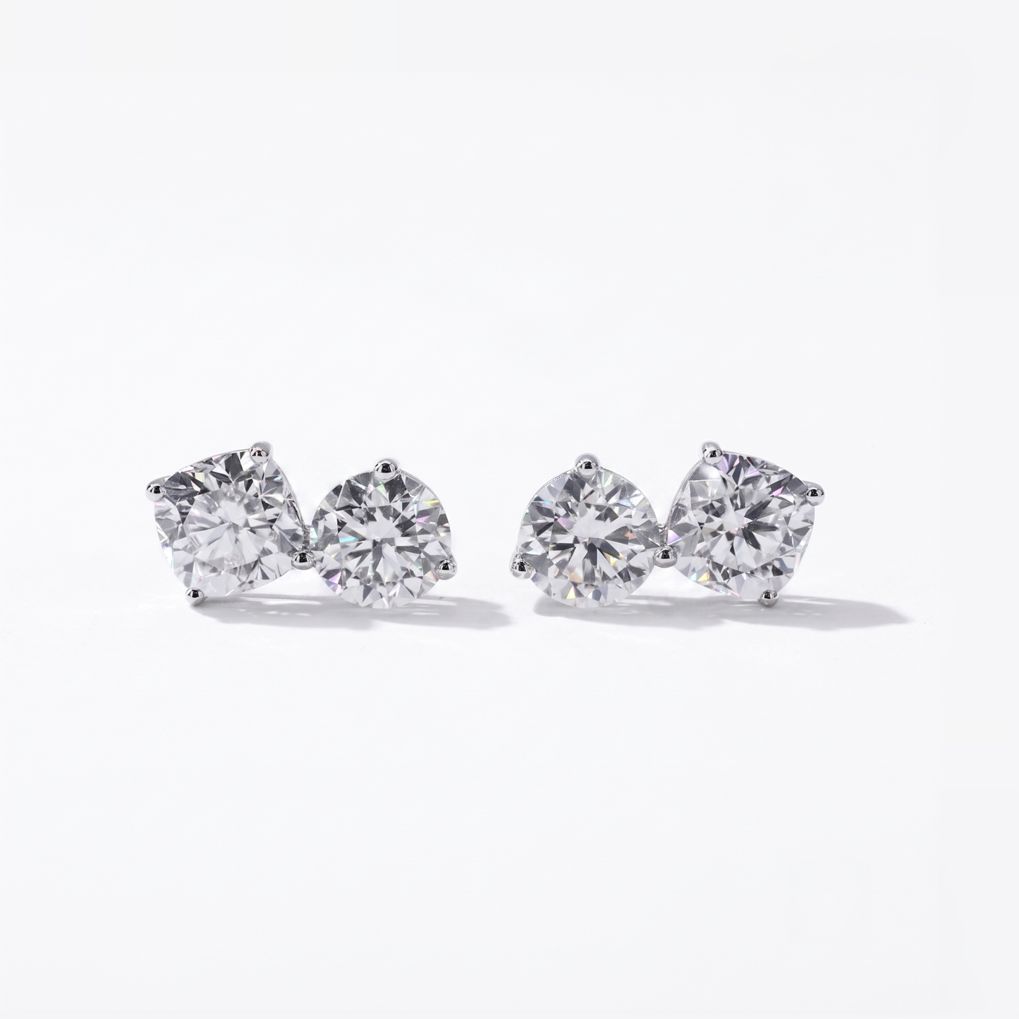 Cushion-Shaped Toi Et Moi Earrings