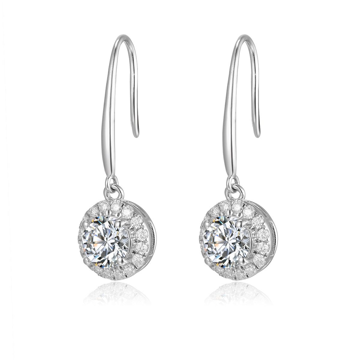 光環培育鑽石耳勾 - D-Only