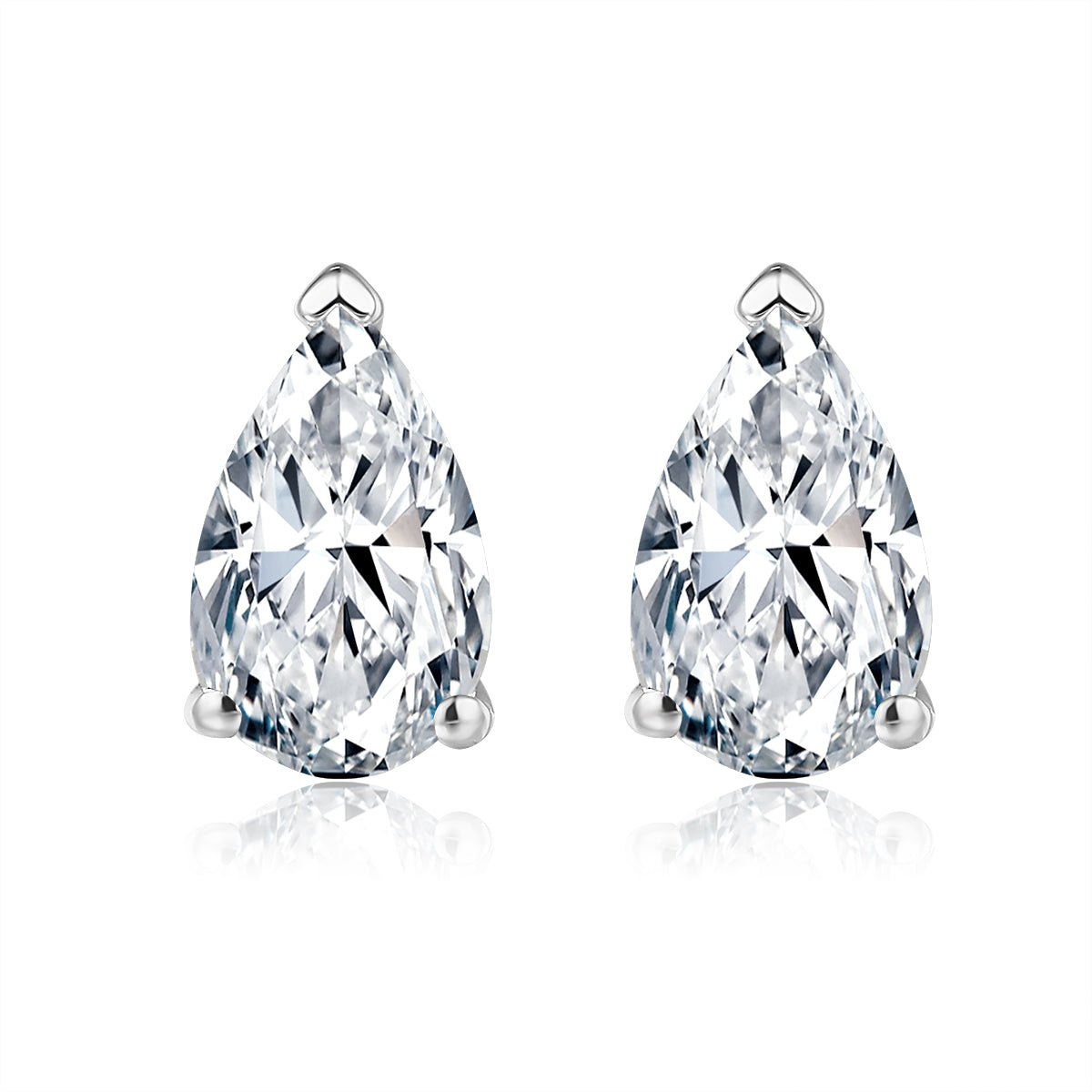水滴形培育鑽石耳環 - D-Only
