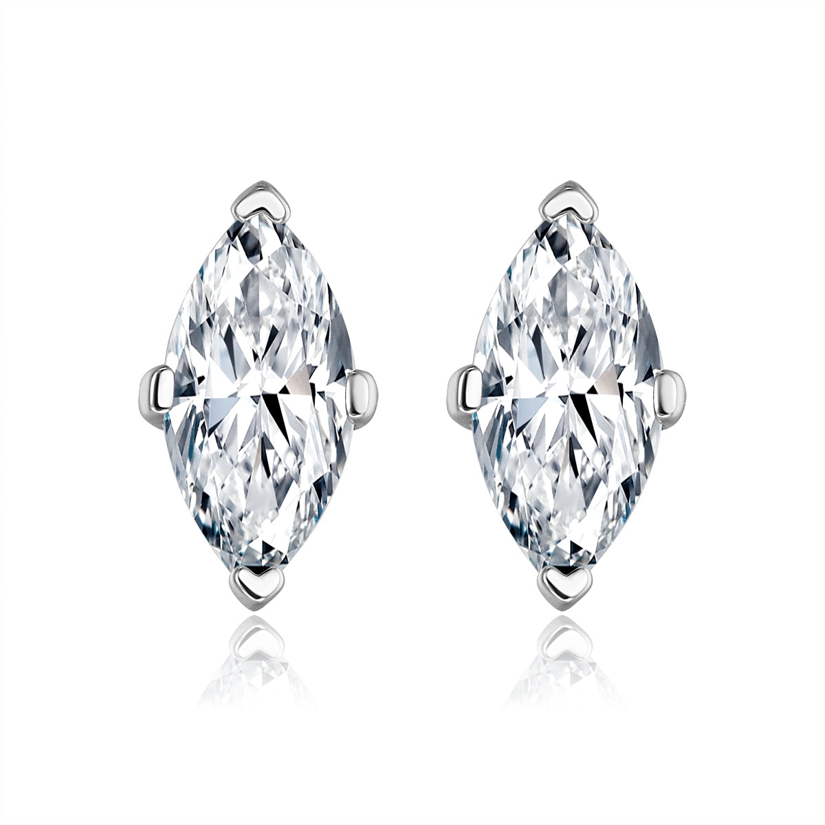 馬眼形培育鑽石耳環 - D-Only