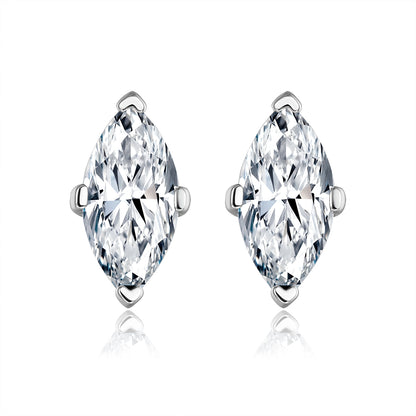 馬眼形培育鑽石耳環 - D-Only