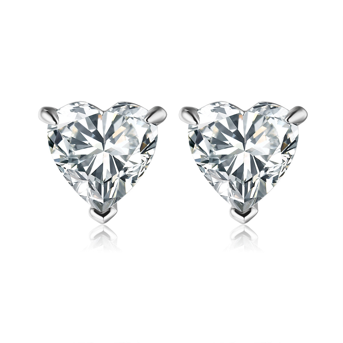 心形培育鑽石耳環 - D-Only