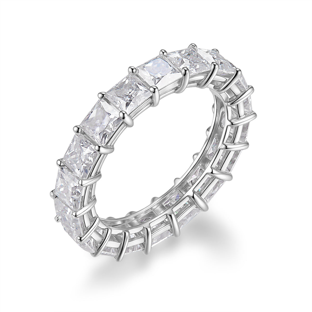 公主方型永恆戒指 - D-Only