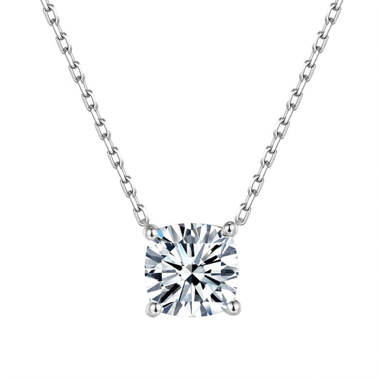 經典四爪枕形培育鑽石頸鍊 - D-Only