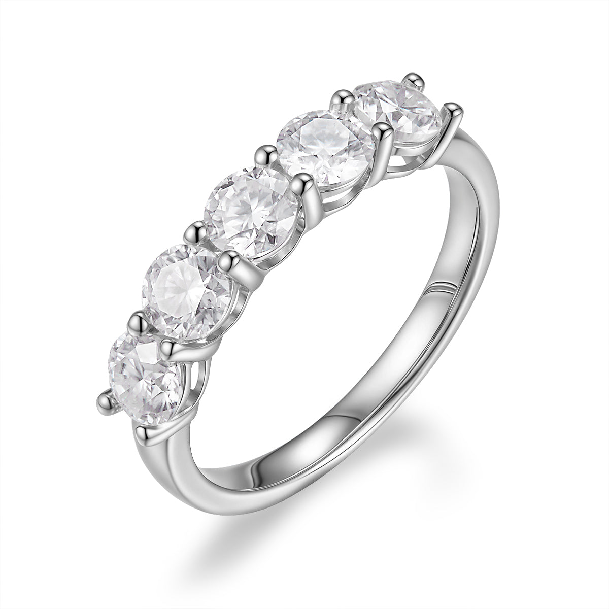 圓型五鑽永恆戒指 - D-Only