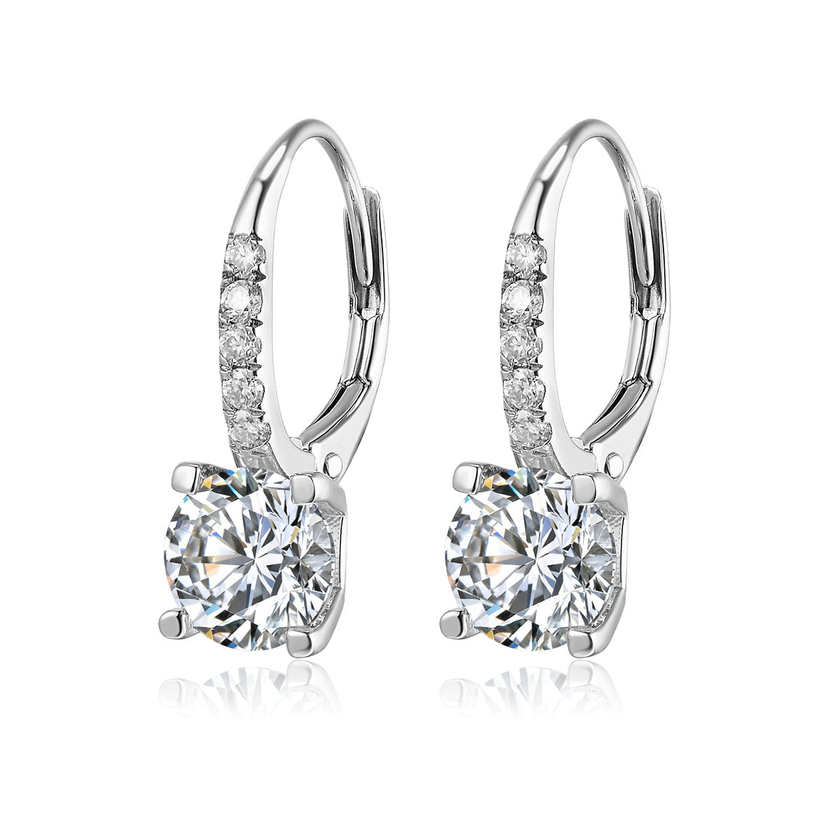 鑲鑽培育鑽石耳圈 - D-Only