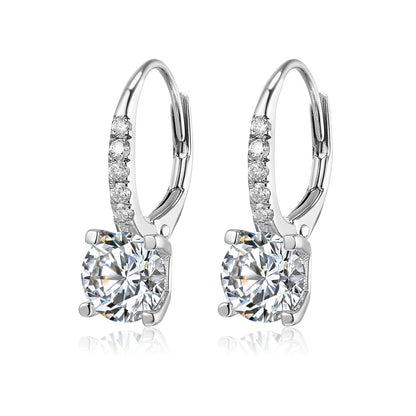 鑲鑽培育鑽石耳圈 - D-Only