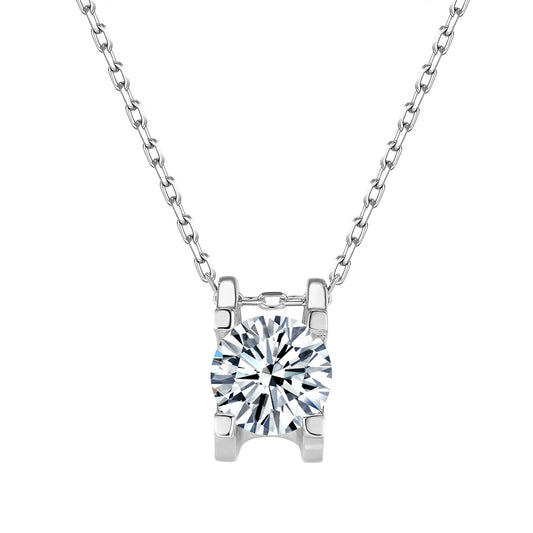 牛角爪鑲培育鑽石頸鍊 - D-Only