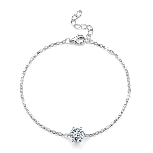 經典六爪培育鑽石手鏈 - D-Only