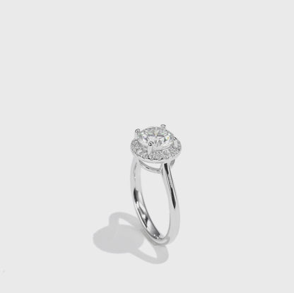 光環教堂式培育鑽石戒指