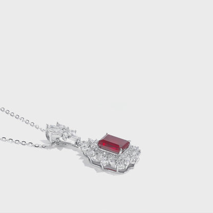 Brilliant Emerald Pendant