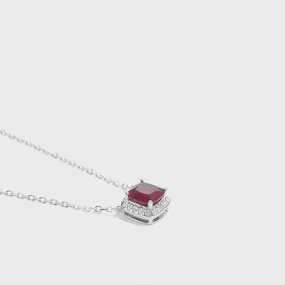 枕形光環寶石頸鏈