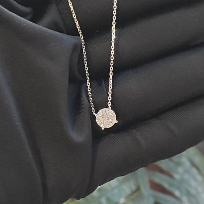 經典四爪培育鑽石頸鍊