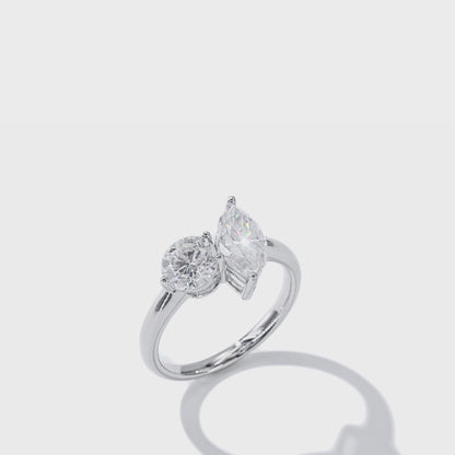马眼形您与我戒指