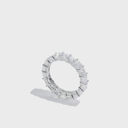 公主方型永恆戒指