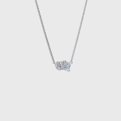 Princess-Cut Toi Et Moi Necklace